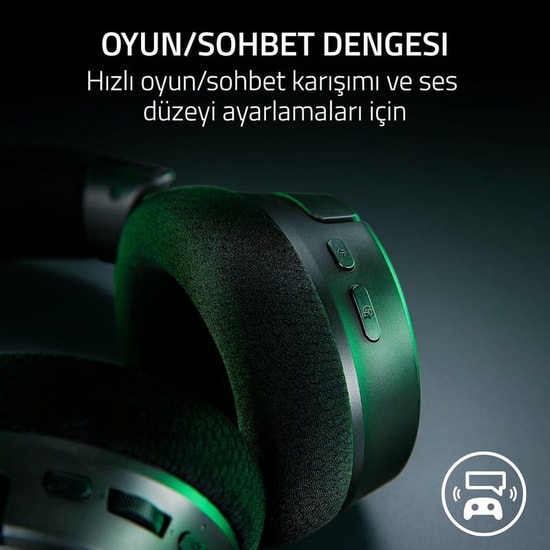 Razer Kraken V4 RZ04-05170100-R3M1 Oyuncu Kulaklığı - Kablosuz, 40mm Sürücü, BT 5.3, 9 Bölge RGB Aydınlatma