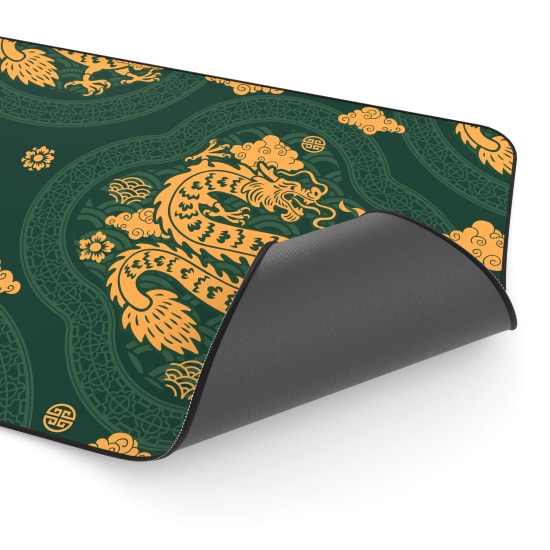 Hawk Green Dragon 90x40 Mouse Pad (GREEN-DRAGON-90X40-MOUSE-PAD) - XL 900x400mm, 3mm, Suya Dayanıklı Kaymaz Taban