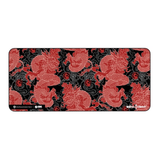 Hawk Mortal Kombat Red Dragon 90x40 Mouse Pad - XL 900x400x3mm Dikişli Suya Dayanıklı OYUNCU Mousepad (MK-RD-9040)
