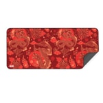 Hawk Red Dragon 90x40 Mouse Pad (RED-DRAGON-90X40-MOUSE-PAD) - XL 900x400mm, 3mm, Suya Dayanıklı Kaymaz Taban Tablo