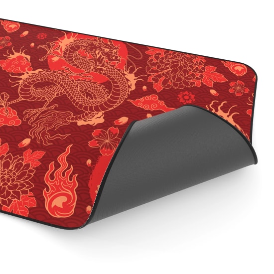 Hawk Red Dragon 90x40 Mouse Pad (RED-DRAGON-90X40-MOUSE-PAD) - XL 900x400mm, 3mm, Suya Dayanıklı Kaymaz Taban Tablo