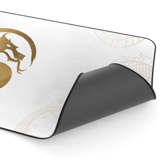 Hawk Mortal Kombat Gold Dragon 90x40 Mouse Pad (MORTAL-KOMBAT-GOLD-DRAGON-90X40-MOUSE-PAD) - XL 900x400mm, 3mm Dikişli