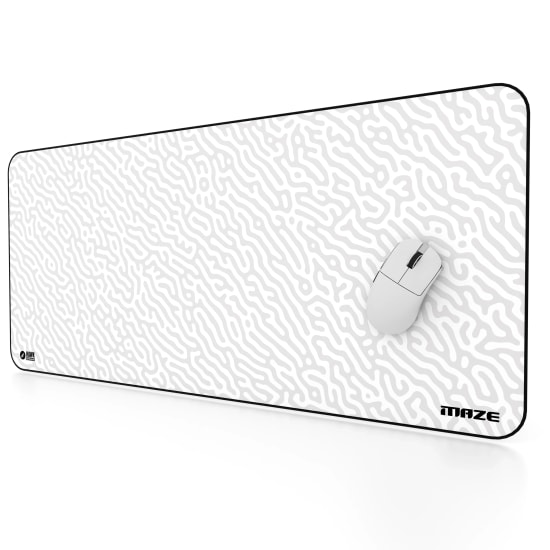 Hawk Maze Beyaz 90x40 Mouse Pad (MAZE-90X40-MOUSE-PAD) - XL 900x400mm, 3mm, Suya Dayanıklı Kaymaz Taban Oyuncu Pad