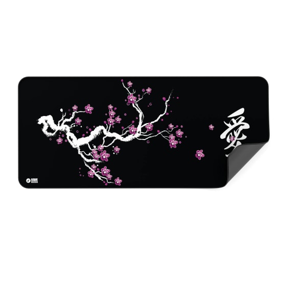 Hawk Sakura Siyah 90x40 Mouse Pad (SAKURA-90X40-MOUSE-PAD) - XL 900x400mm, Suya Dayanıklı, Kaymaz Taban Oyuncu Pad