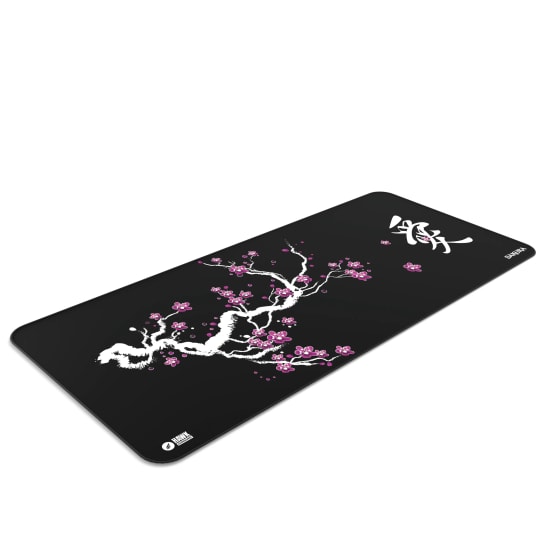 Hawk Sakura Siyah 90x40 Mouse Pad (SAKURA-90X40-MOUSE-PAD) - XL 900x400mm, Suya Dayanıklı, Kaymaz Taban Oyuncu Pad