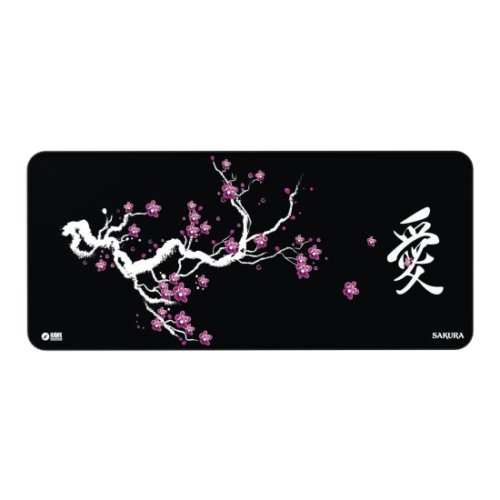 Hawk Sakura Siyah 90x40 Mouse Pad (SAKURA-90X40-MOUSE-PAD) - XL 900x400mm, Suya Dayanıklı, Kaymaz Taban Oyuncu Pad