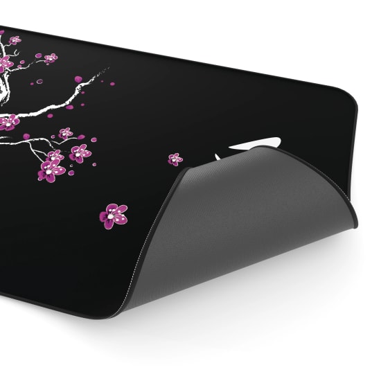 Hawk Sakura Siyah 90x40 Mouse Pad (SAKURA-90X40-MOUSE-PAD) - XL 900x400mm, Suya Dayanıklı, Kaymaz Taban Oyuncu Pad