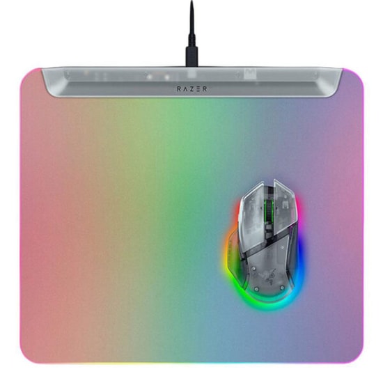 Razer Firefly V2 Pro RZ02-04920400-R3M1 Beyaz Oyuncu Mouse Pad - Phantom White, RGB, Kaymaz Taban, 360x278mm