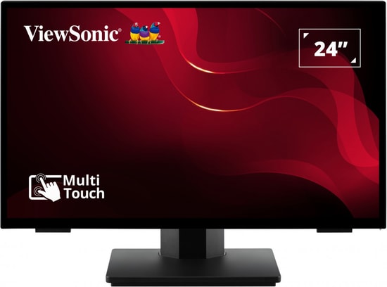ViewSonic TD2465 23.8" 10 Nokta Dokunmatik Monitör - Full HD, 60Hz, 7ms, VA Panel, HDMI, DP, VGA, Hoparlör, VESA