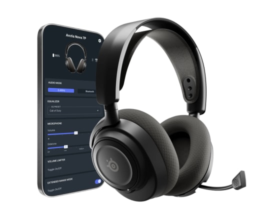 SteelSeries Arctis Nova 7P Siyah Kablosuz Oyuncu Kulaklığı (61744) - 50 Saat Pil, Bluetooth, 2.4GHz, USB-C PS/PC