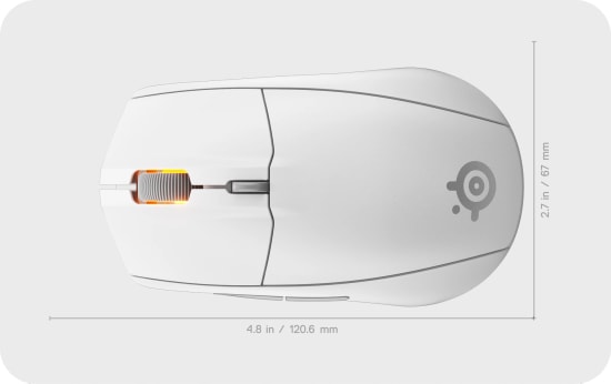 SteelSeries Rival 3 Wireless Gen 2 Beyaz Oyuncu Mouse (62524) - 18000 DPI, TrueMove Air, Bluetooth, 2.4GHz