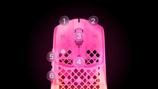 SteelSeries Aerox 3 Magenta Haze Wireless Gen 2 4K Oyuncu Faresi (62716) - 68g Hafif, 26K Sensör, IP54, 4K Polling