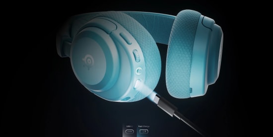 SteelSeries Arctis Nova 3X Aqua Kablosuz Oyuncu Kulaklığı (SSH61691) - 40 Saat Pil, Bluetooth, USB-C, Xbox/PC