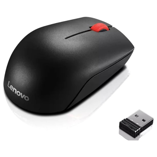 Lenovo L300 Essential Compact Mouse (L300-ESSENTIAL-COMPACT-MOUSE) - 1000 DPI, Optik, Kablosuz, Siyah, 3 Tuşlu