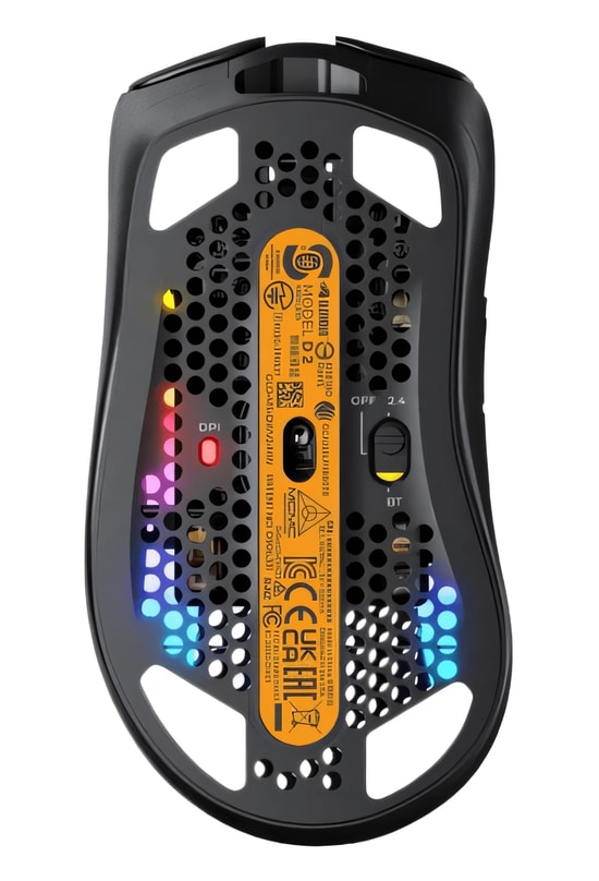 Glorious Model D 2 GLO-MS-DWV2-MB Siyah Kablosuz Oyuncu Mouse - 26000 DPI, 66g Hafiflik, 650 IPS, 6 Tuş, RGB