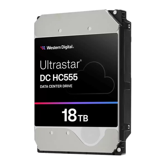 WD Ultrastar DC HC555 18TB Enterprise HDD (0B48723) - 3.5" SATA 6Gb/s, 7200RPM, 512MB Cache, Helyum Dolgulu Disk