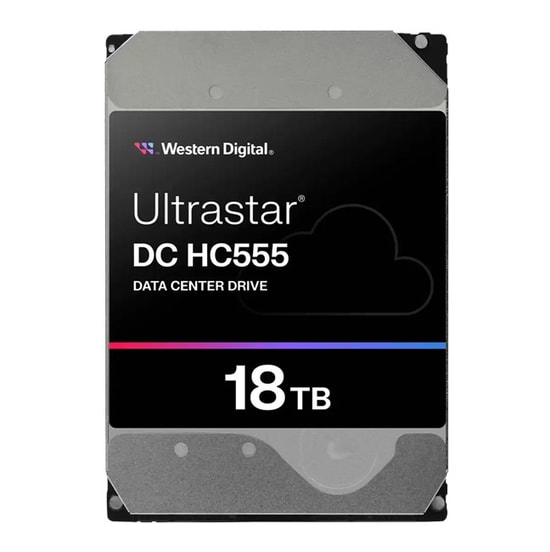 WD Ultrastar DC HC555 18TB Enterprise HDD (0B48723) - 3.5" SATA 6Gb/s, 7200RPM, 512MB Cache, Helyum Dolgulu Disk