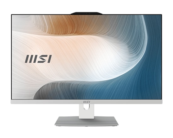 MSI Modern AM272P 27" FHD All-in-One PC - Intel Core 7 150U, 16GB DDR5, 1TB SSD, FreeDOS, Beyaz (1M-1095XEU)