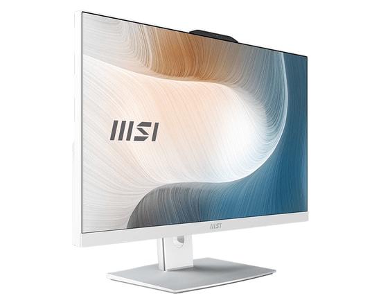 MSI Modern AM242P 23.8" FHD AIO PC (1M-2288EU) - Intel Core 7 150U, 16GB DDR5, 512GB SSD, FreeDOS, Beyaz