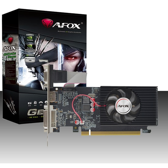 Afox GeForce GT 220 1GB DDR3 128Bit Ekran Kartı (AF220-1024D3L2) - HDMI, DVI, VGA, Tesla Mimari, DirectX 10.1