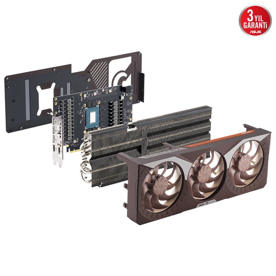 Asus GeForce RTX 5080 Noctua OC 16GB GDDR7 Ekran Kartı (RTX5080-O16G-NOCTUA) - 256 Bit, DLSS 4, 2xHDMI, 3xDP