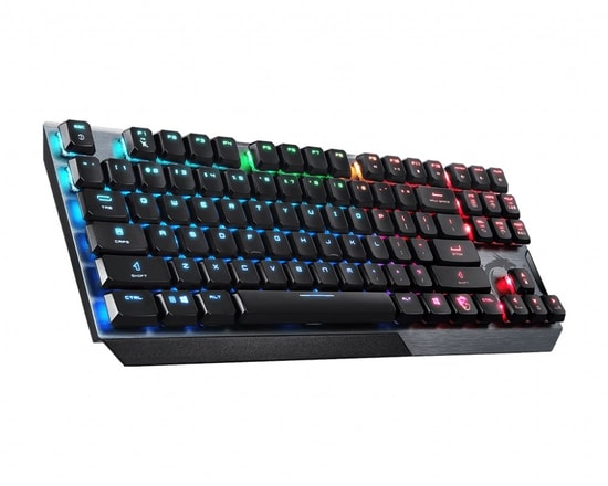 MSI Vigor GK50 Low Profile TKL TR Mekanik Oyuncu Klavyesi - Kailh Switch, RGB, Türkçe Q, Kompakt Tasarım