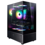 XPG InvaderX Mini INVADERXMINI65FORGE-BKCEU Siyah ATX Kasa - 650W 80+ Bronze PSU, Temperli Cam, Oyuncu KasasI