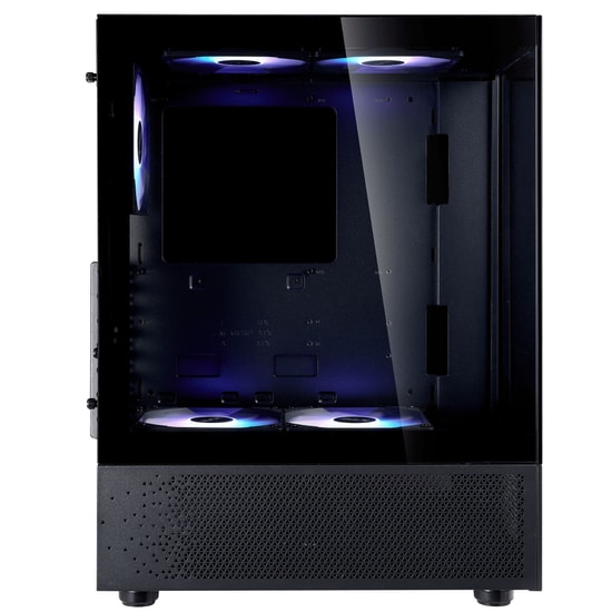 XPG InvaderX Mini INVADERXMINI65FORGE-BKCEU Siyah ATX Kasa - 650W 80+ Bronze PSU, Temperli Cam, Oyuncu KasasI