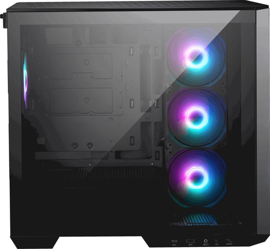 MSI MAG PANO M100R PZ B650W mATX Bilgisayar Kasası - 650W 80+ Bronz, 4x120mm ARGB Fan, Temperli Cam, Panoramik