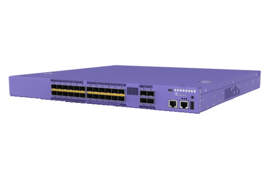 Extreme Networks 5120-24X-4Y-AC-F Switch - 24 Port 10Gb SFP+, 4x25Gb SFP28 Uplink, 1 AC PS, 4 Fans, Front-to-Back Air