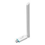 Tenda U2 AX300 Wi-Fi 6 Yüksek Kazançlı USB Ağ Adaptörü - 286 Mbps, 6dBi Harici Anten, Windows 11 Destekli