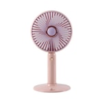Nettech ZB161 Pembe Portatif Fan (NT-118554) - Taşınabilir, 500 mAh Şarjlı, Type-C Bağlantılı, Sessiz Mini Fan