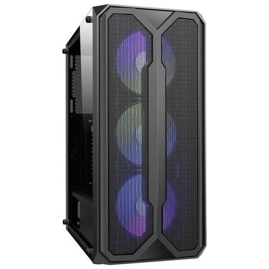 Gamepower Aura AURA-750W-SIYAH-GP Gaming Kasa - 750W 80+ Bronze, 4x120mm ARGB Fan, Temperli Cam, ATX, Siyah