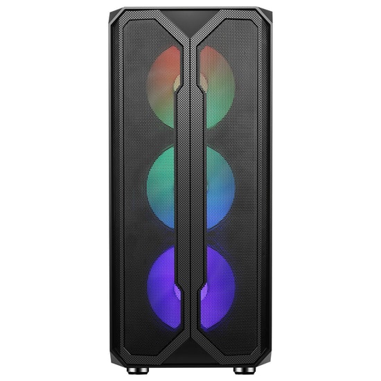 Gamepower Aura AURA-750W-SIYAH-GP Gaming Kasa - 750W 80+ Bronze, 4x120mm ARGB Fan, Temperli Cam, ATX, Siyah