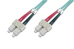 Digitus Fiber Optik Multimode Mavi 1m OM3 SC/SC Patch Kablo (DK-2522-01/3) - 50/125 Duplex, LSZH, Yüksek Hızlı Aktarım