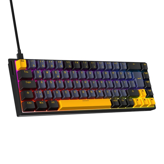 Rampage Kaisel Siyah Gasket Manyetik RGB Rapid Trigger Oyuncu Klavyesi - 8000Hz, Hot-Swap, Türkçe Q, 128K Scan Rate