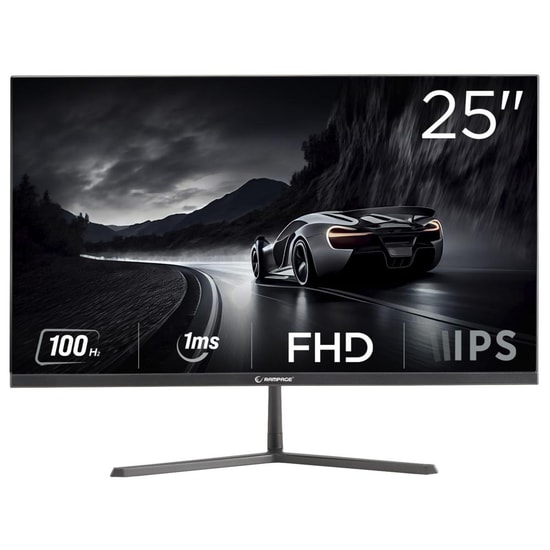 Rampage RM25R100 25" 100Hz 1ms IPS FHD Flat Oyuncu Monitörü - 1920x1080, 250 cd/m2, HDMI, Vesa Uyumluluğu, LED