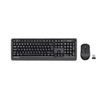 A4 Tech Fstyler FG1010-GRI-F Gri Kablosuz Türkçe F Düzen Klavye Mouse Seti - 2000 DPI, Optik, 15m Menzil, Nano Alıcı