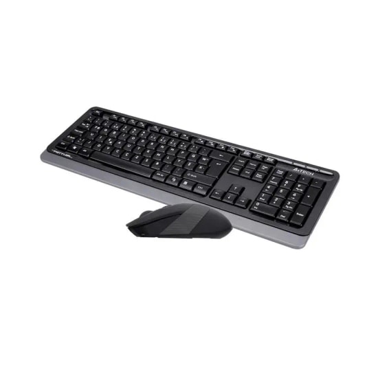 A4 Tech Fstyler FG1010-GRI-F Gri Kablosuz Türkçe F Düzen Klavye Mouse Seti - 2000 DPI, Optik, 15m Menzil, Nano Alıcı