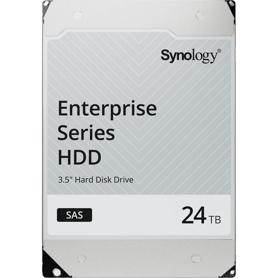Synology HAS5320-24T 24TB 7200RPM 3.5" SAS-3 Kurumsal Dahili Disk HDD - 272 MB/s, 256MB Önbellek, 7/24 Çalışma