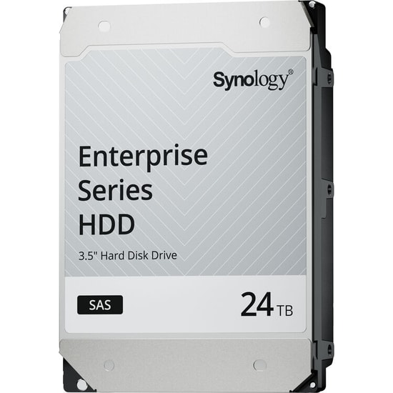 Synology HAS5320-24T 24TB 7200RPM 3.5" SAS-3 Kurumsal Dahili Disk HDD - 272 MB/s, 256MB Önbellek, 7/24 Çalışma