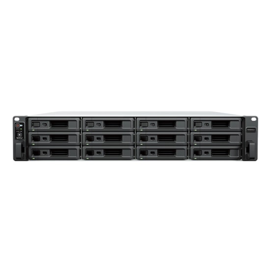 Synology RS4826XSPLUS Rack Tipi NAS Depolama Ünitesi - 12 Disk Yuvası, Intel Xeon D-1739, 16GB RAM, Yedekli Güç