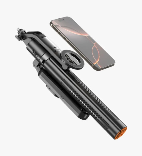 Linktech H880 Premium Manyetik Sap Braketli AI Destekli Yüz Takibi Selfie Çubuğu - Uzaktan Kumanda, BT V5.3, 1500mAh Pil