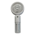 Nettech ZB159B Beyaz Su Buharlı Mini Boy Fan (NT-118559) - Taşınabilir Ev-Ofis Tipi, 300 mAh, Type-C Şarjlı, Sessiz