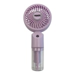 Nettech ZB159B Pembe Su Buharlı Mini Boy Fan (NT-118557) - Taşınabilir Ev-Ofis Tipi, 300 mAh, Type-C Şarjlı, Sessiz