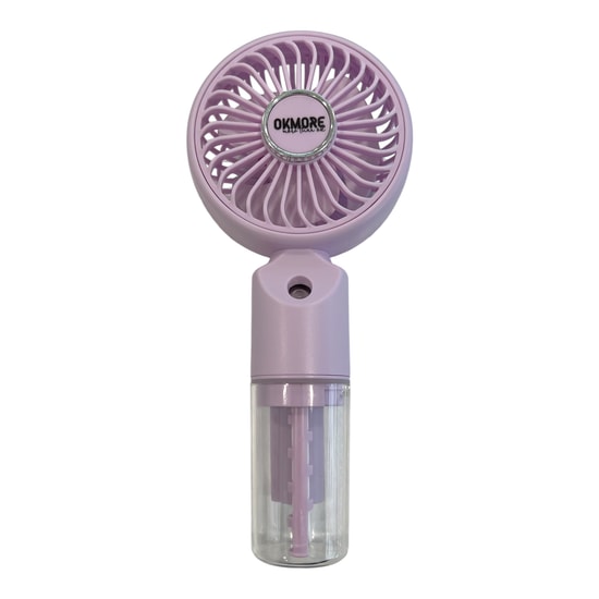 Nettech ZB159B Pembe Su Buharlı Mini Boy Fan (NT-118557) - Taşınabilir Ev-Ofis Tipi, 300 mAh, Type-C Şarjlı, Sessiz