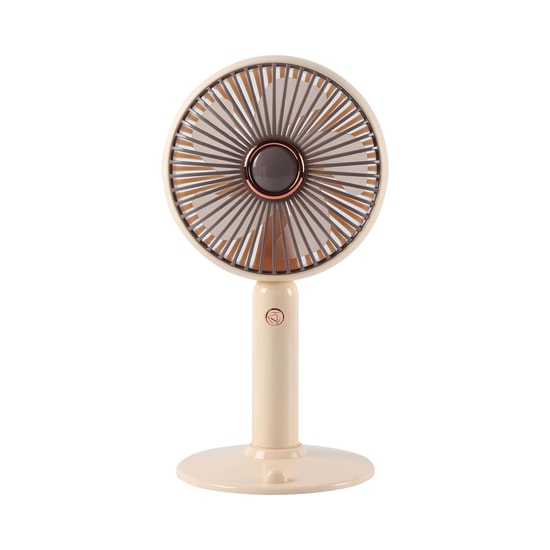 Nettech Okmore ZB161 Krem Portatif Fan (NT-118555) - Ev, Ofis ve Okul Tipi, Taşınabilir Şarjlı Sessiz Mini Fan