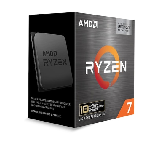 AMD Ryzen 7 5800X3D 3.4 GHz (4.5 GHz Turbo) 8 Çekirdek AM4 İşlemci - 100-100000651WOF, 96MB Cache, Fansız, Kutulu