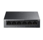 TP-Link LS106P 6 Port PoE Switch - 4 Port 10/100Mbps PoE+ (65W), Metal Kasa, Yönetilemez, Masaüstü Switch Anahtar