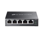 TP-Link Omada ES205GP 5 Port Gigabit Akıllı Yönetilebilir PoE+ Switch - 4x PoE Port, 65W, Metal Kasa, 250m Menzil